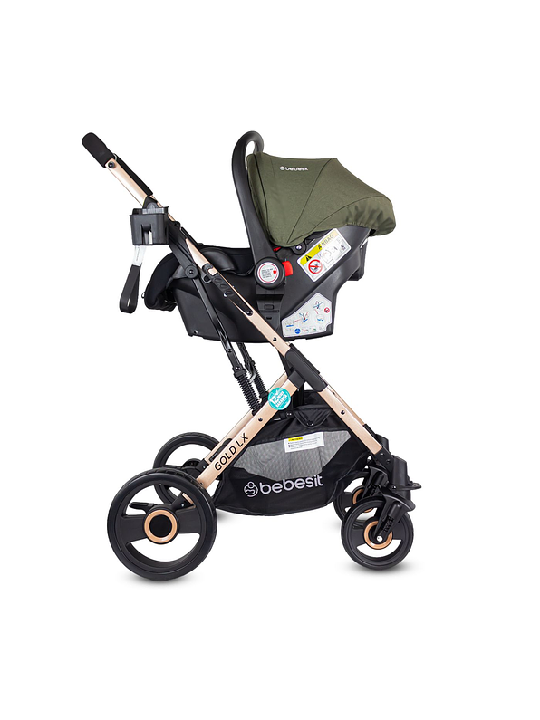 Coche Bebesit Travel System Gold LX Green 5