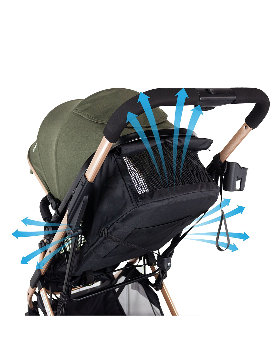 Coche Bebesit Travel System Gold LX Green 7