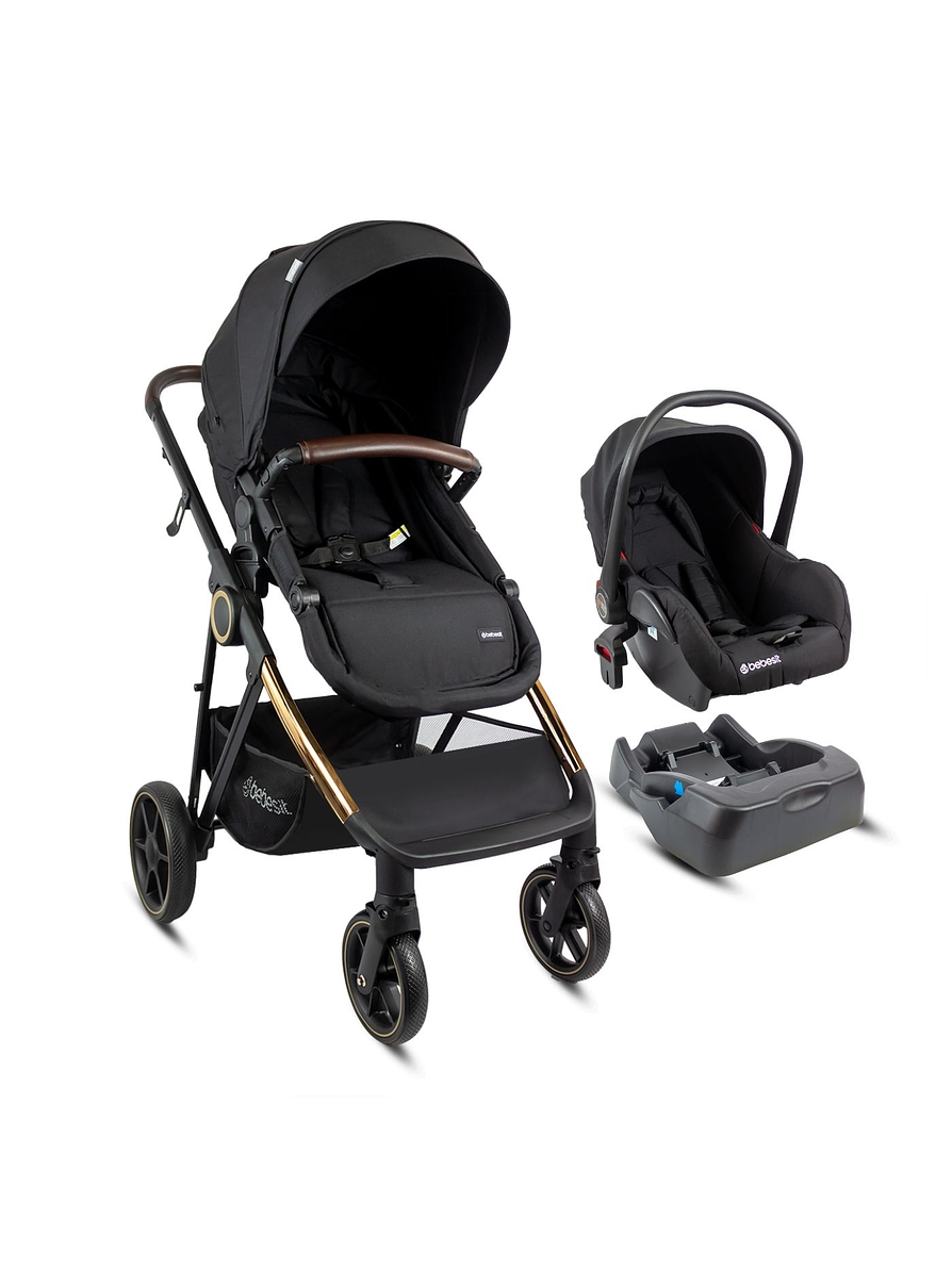 Coche Travel System Cosmos Black Gold 1