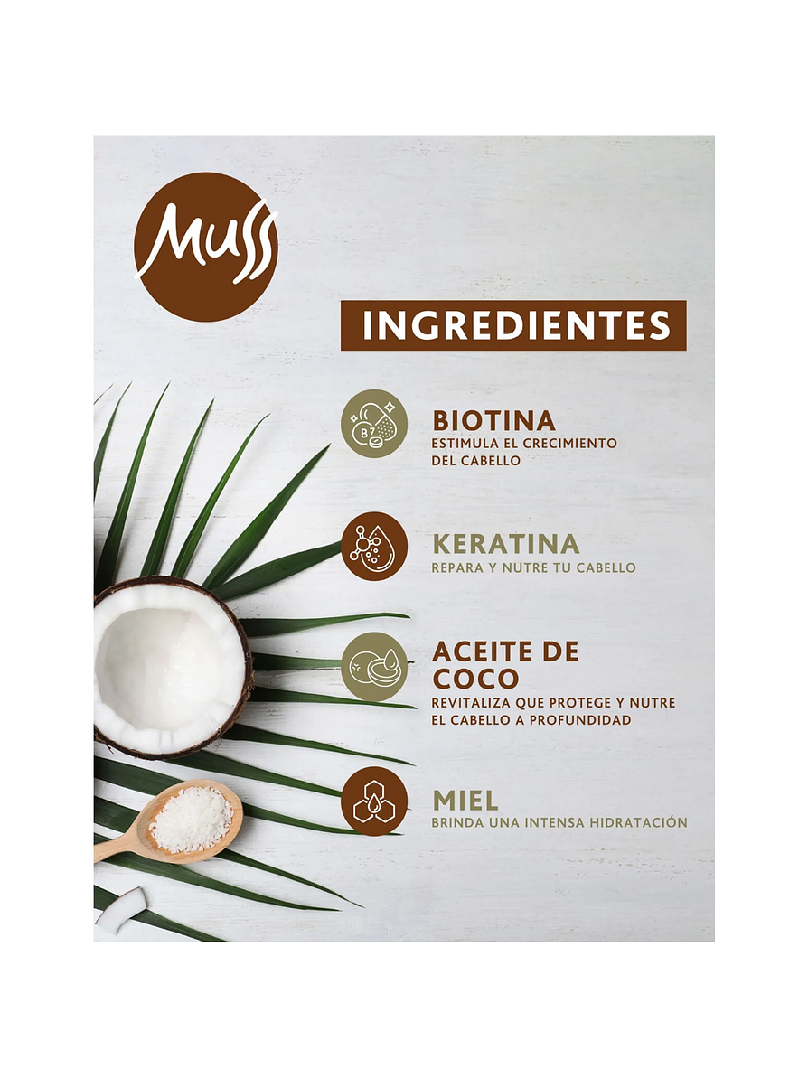 Crema para Peinar Hidratación Intensa Muss 300gr 2