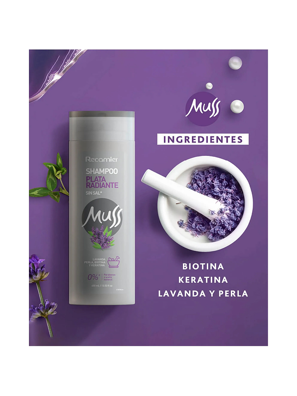 Shampoo Plata Radiante Muss 400ml 2