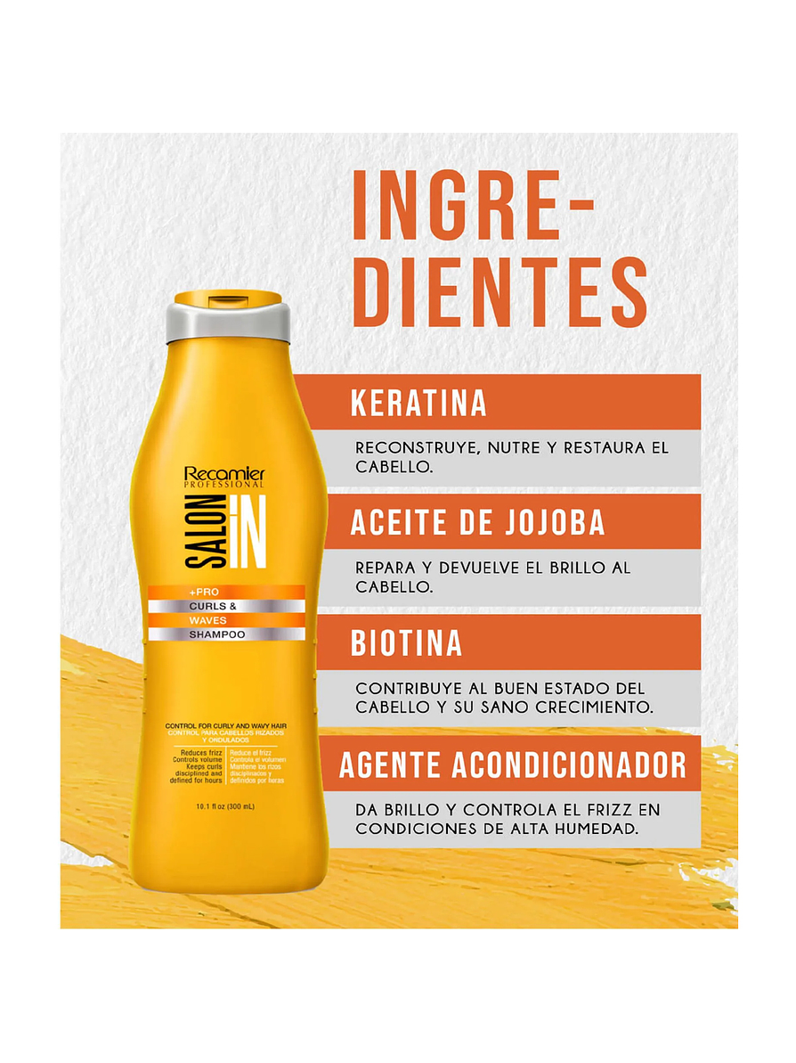 Shampoo Curls y Waves Salon In 300mL 2