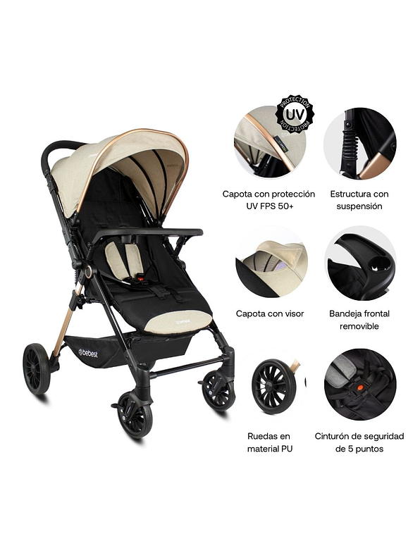 Coche Reversible City Beige 1