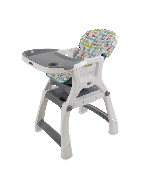 Silla Comedor Bebe Kinder City Gris 2 En 1 5