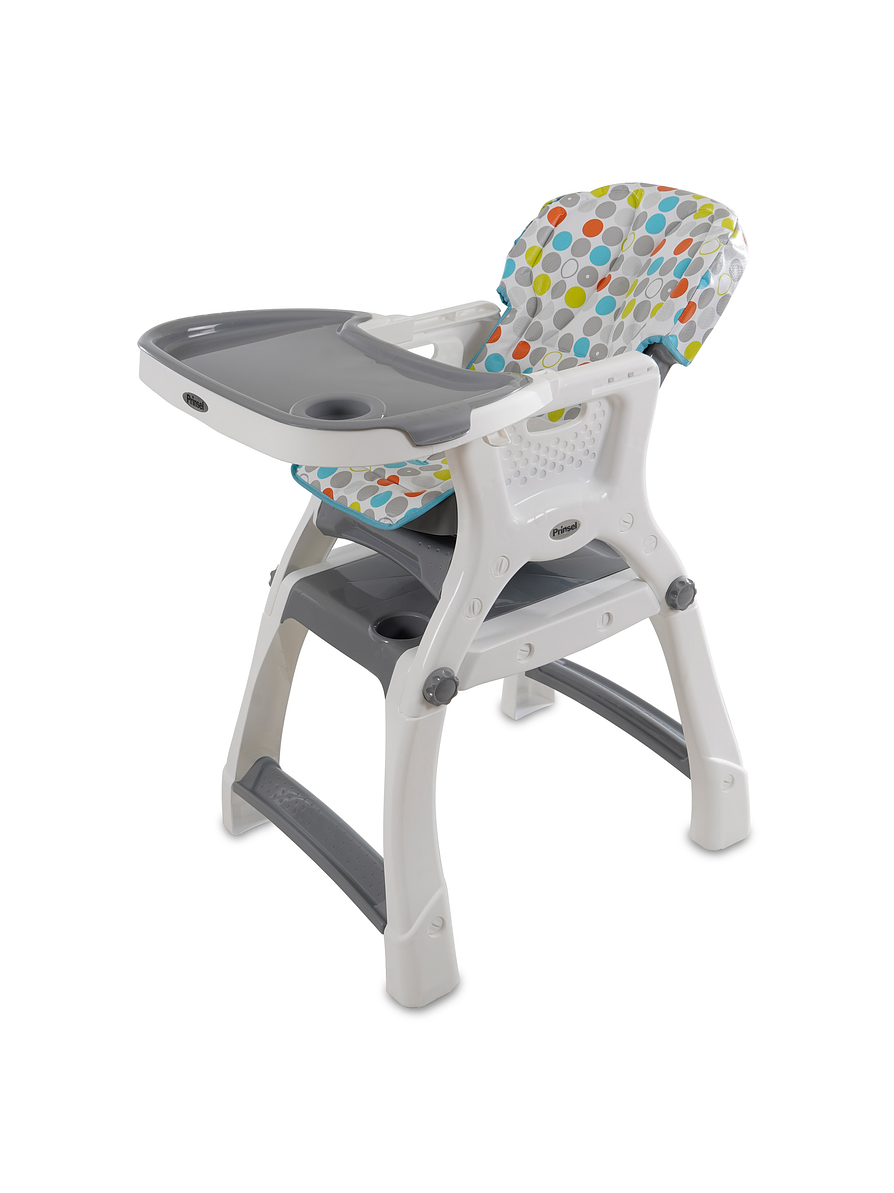 Silla Comedor Bebe Kinder City Gris 2 En 1 5