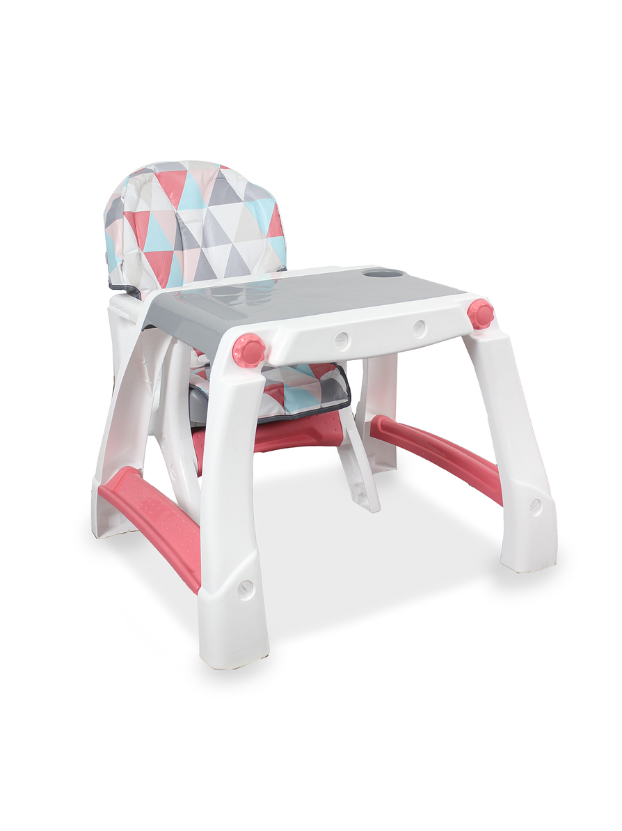Silla Comedor Bebe Kinder City Rosa 2 en1 3