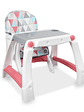 Silla Comedor Bebe Kinder City Rosa 2 en1 - Miniatura 3
