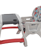 Silla Comedor Bebe Kinder City Rosa 2 en1 - Miniatura 2