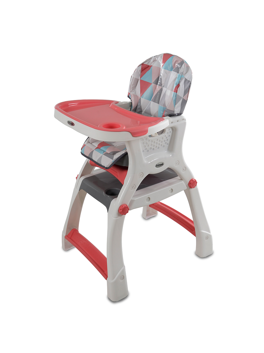 Silla Comedor Bebe Kinder City Rosa 2 en1 6
