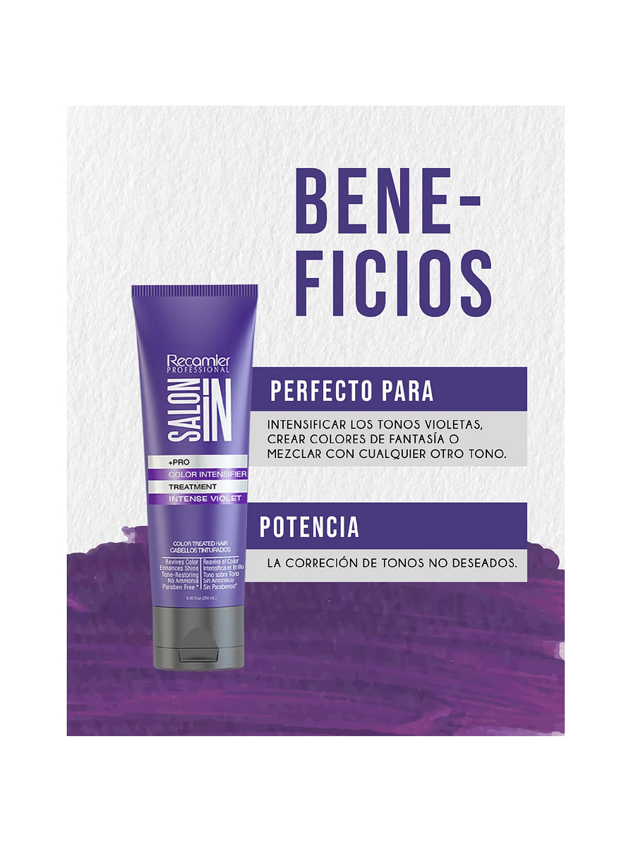 Tratamiento Color Intensifier Violeta Intenso Salon In 2