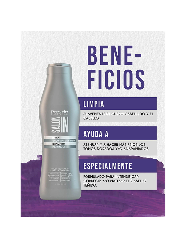 Color Intensifier Shampoo Platinum x 300ml 2