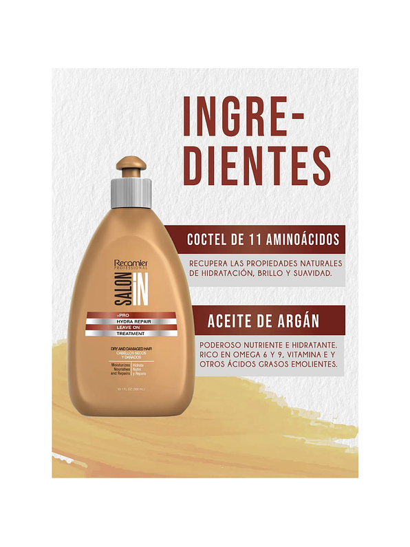 Tratamiento sin enjuague Hydra Repair Salon In 300 ml 2