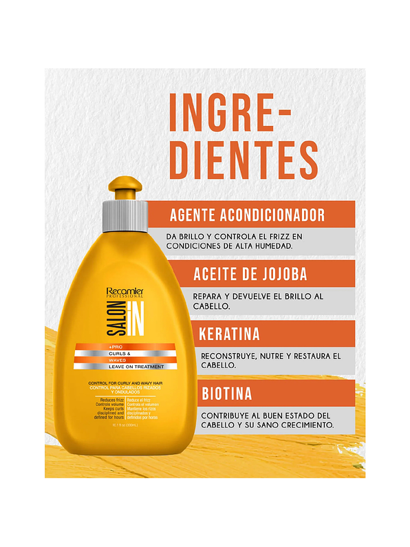 Tratamiento sin enjuague Curls y Waves Salon In 300 ml 2
