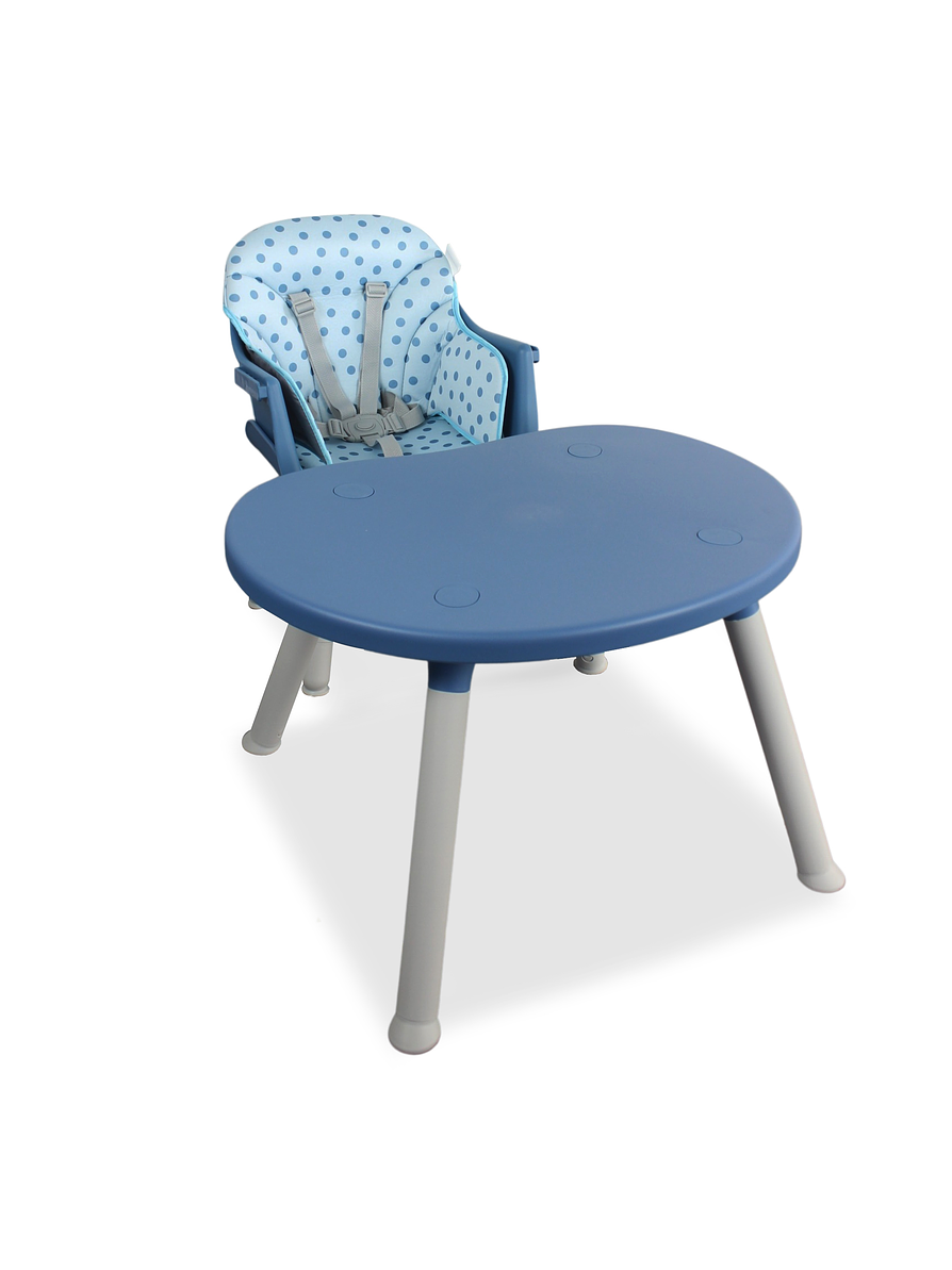 Silla Comedor Baby Desk 3 En 1  Blue 2