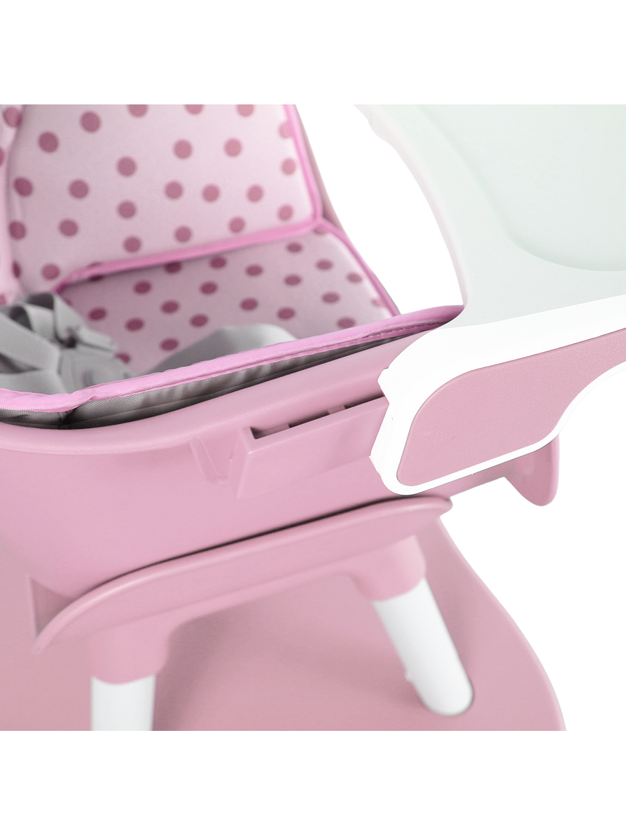 Silla Comedor Baby Desk 3 en 1  Pink 6