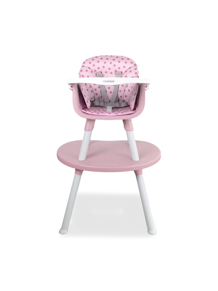 Silla Comedor Baby Desk 3 en 1  Pink 4