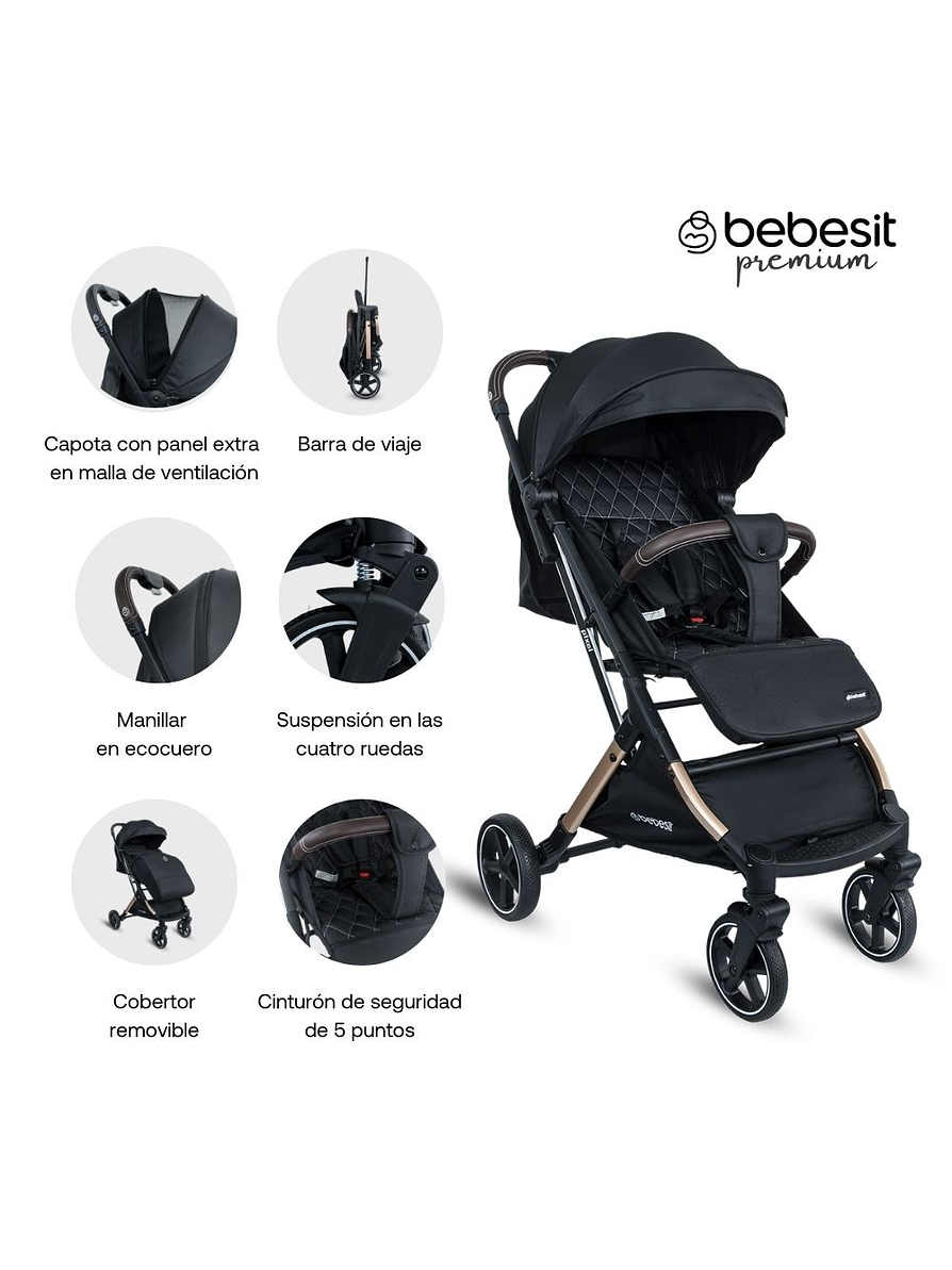 Coche Compacto Pixel Black Premium 5