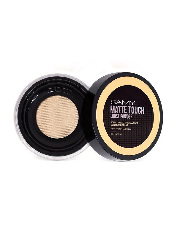 Polvo Suelto Translúcido Matte Touch Samy 1