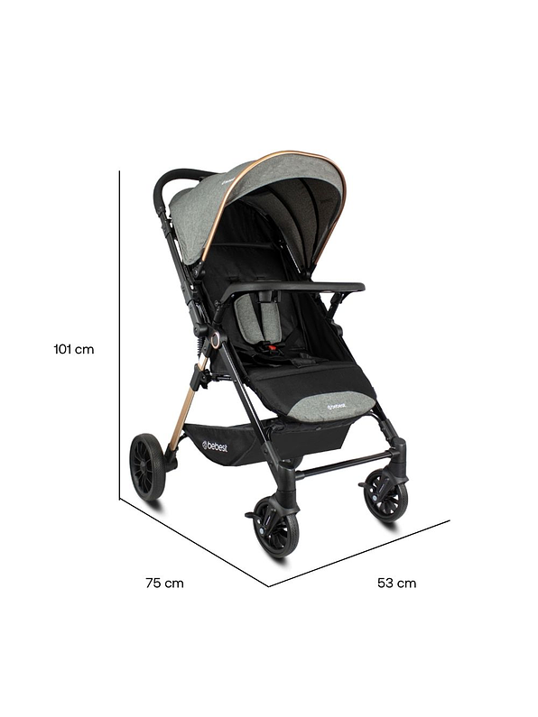 Coche Reversible City Gray 6