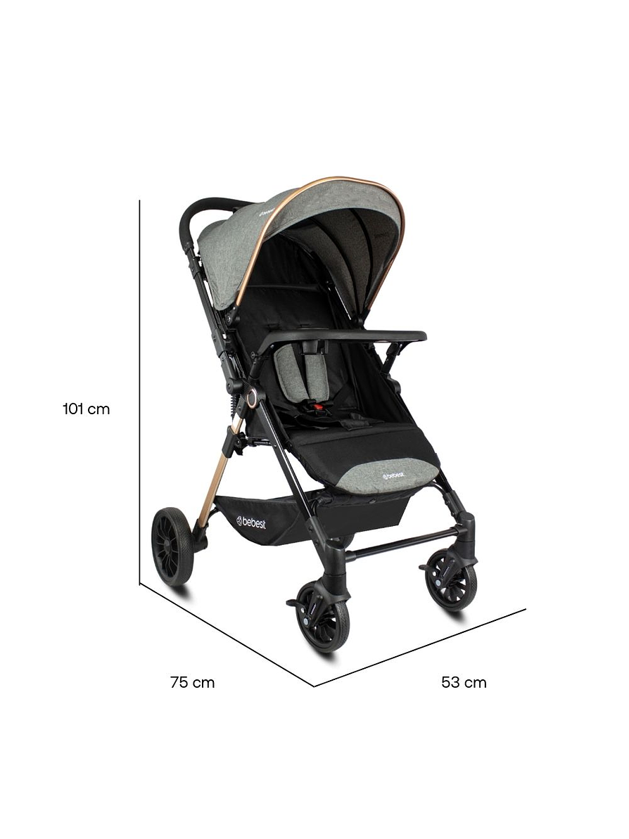 Coche Reversible City Gray 6