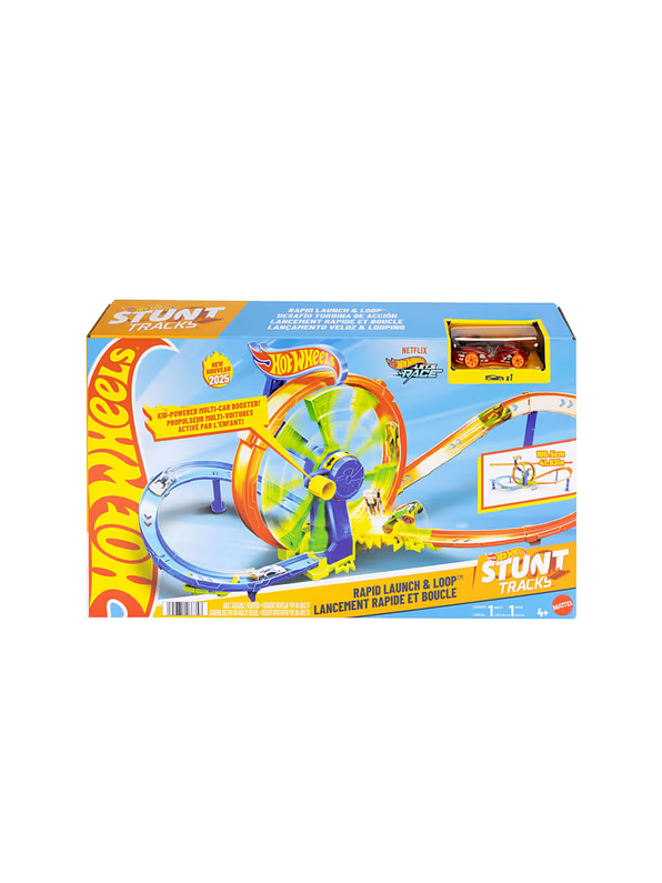 Hot Wheels conjunto de juego rapid launch & loop 1