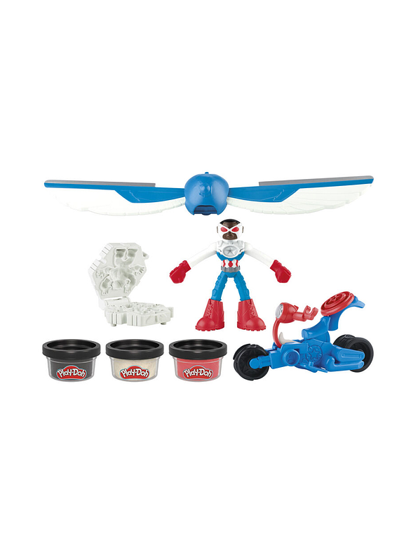 Play Doh Marvel Capitán América moto cortadora Hasbro 2