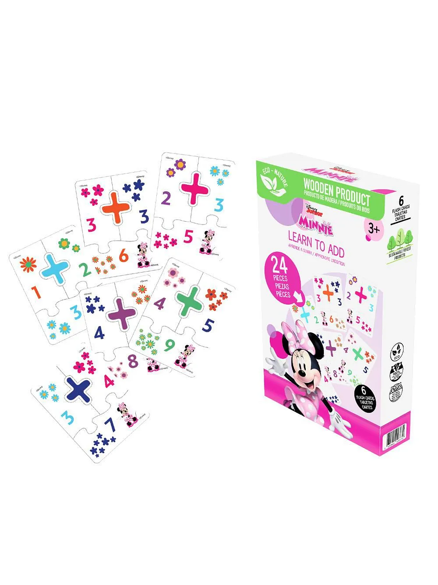Tarjetas didácticas - Sumas Minnie 1