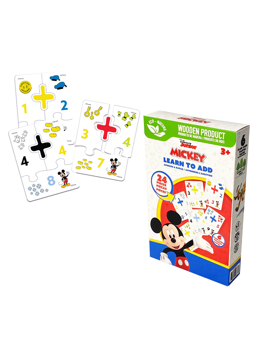 Tarjetas Didácticas - Sumas Mickey 1