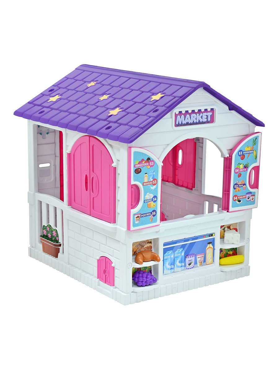 Playhouse 2 en 1 Casita y Supermercado 1