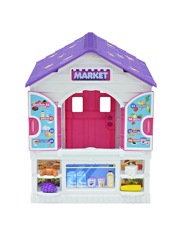 Playhouse 2 en 1 Casita y Supermercado 5