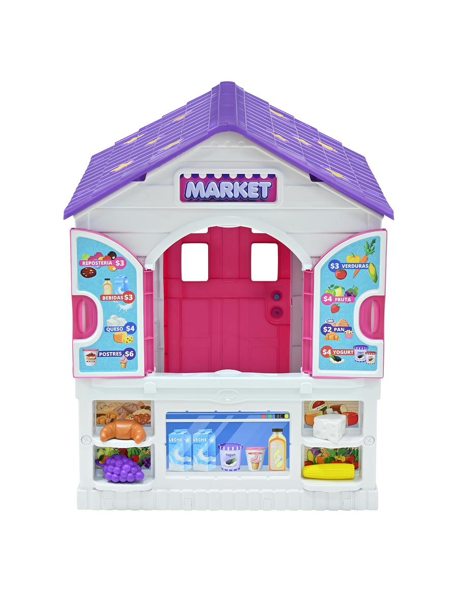Playhouse 2 en 1 Casita y Supermercado 5