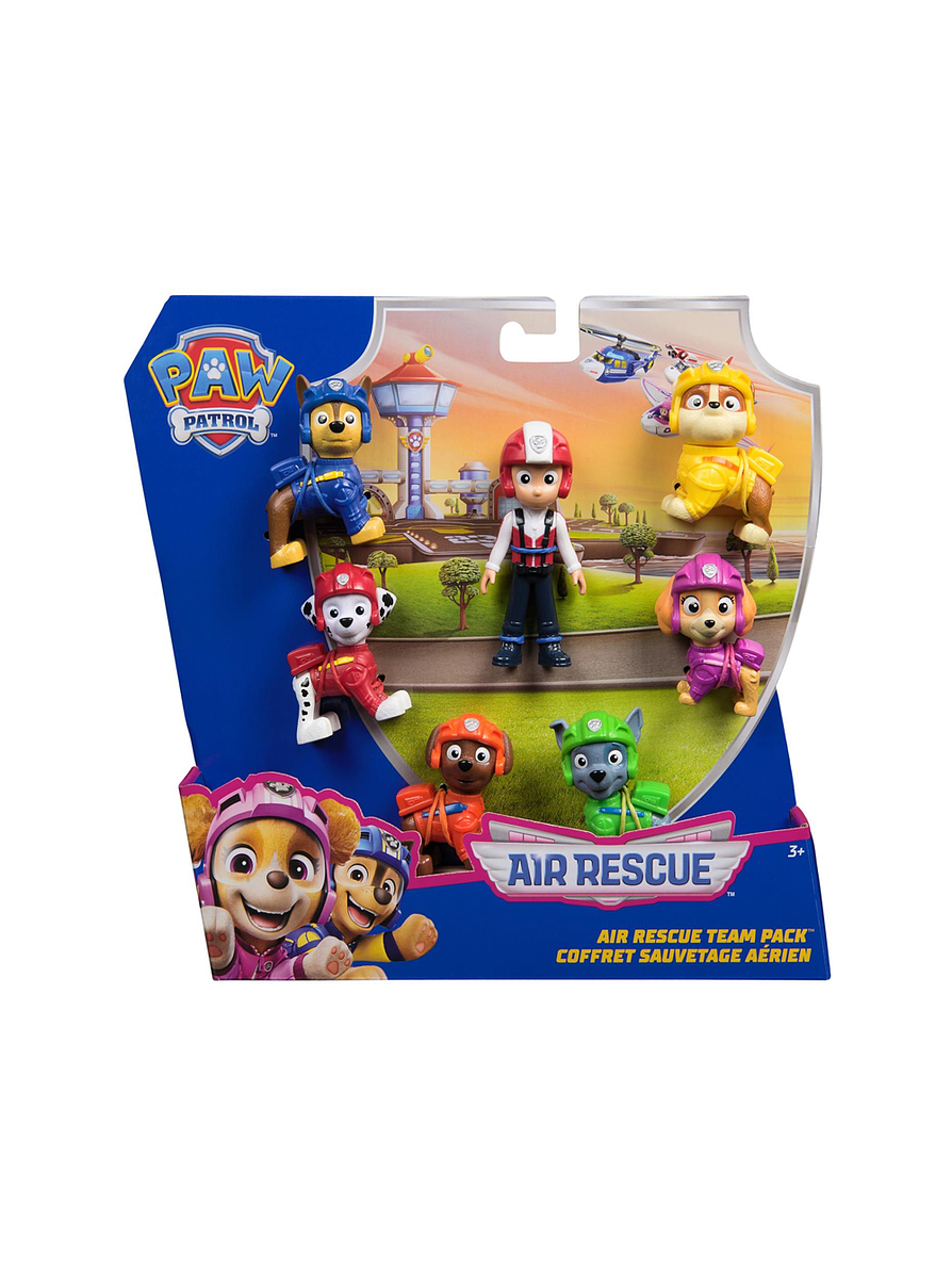 Set 7 Figuras Paw Patrol Rescate Aéreo 1