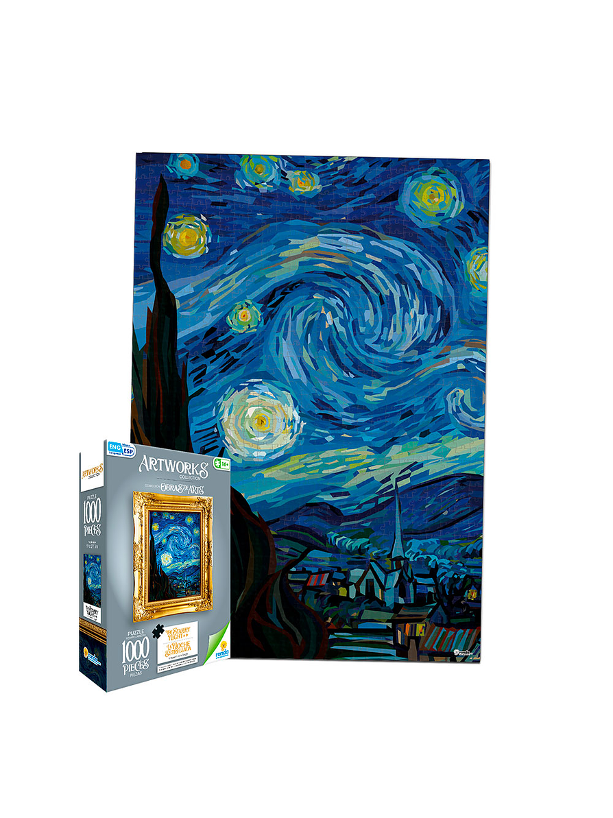 Rompecabezas X 1000 Piezas La Noche Estrellada  1