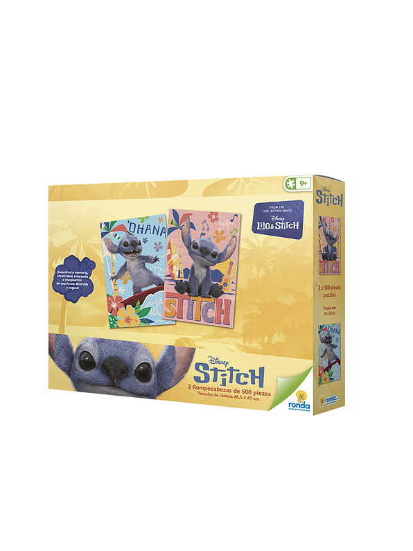 Rompecabezas 2 x 500 Piezas Stitch 1