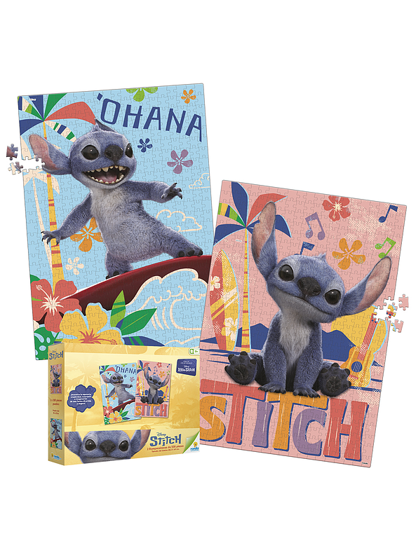 Rompecabezas 2 x 500 Piezas Stitch 2