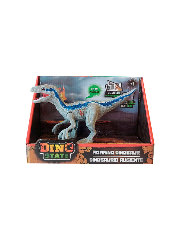 Velociraptor Dinosaurio Rugiente Luces y Sonidos Dino State 1