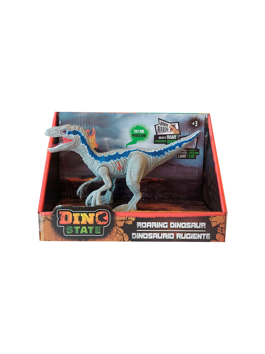 Velociraptor Dinosaurio Rugiente Luces y Sonidos Dino State 1