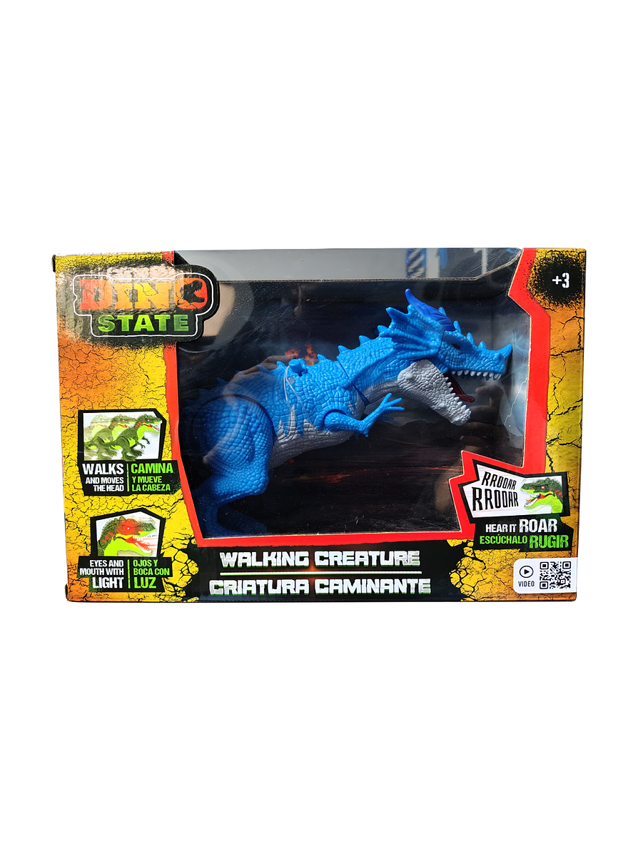 Criatura Caminante Luces y Sonidos Dino State Colores Surtidos 1