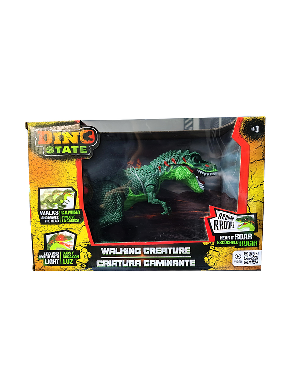 Criatura caminante luces y sonidos Dino State figuras surtidas 3