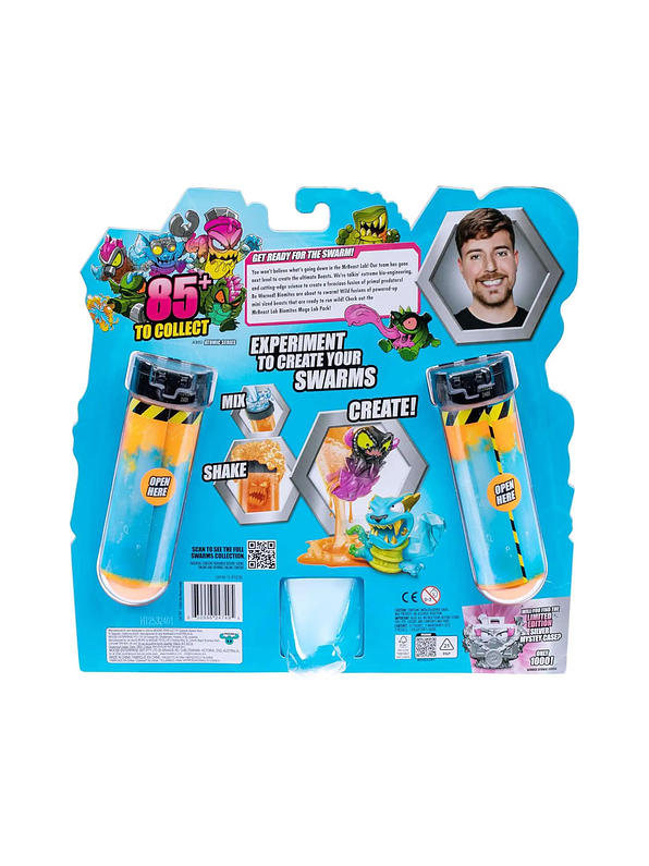 Mr Beast Lab Biomites Tubo de Ensayo x 12 Monstruos Surtido 2