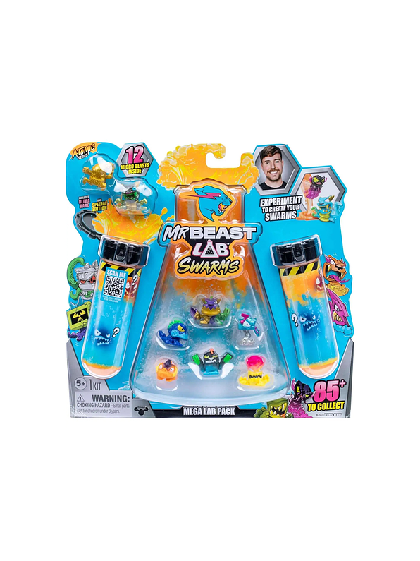 Mr Beast Lab Biomites Tubo de Ensayo x 12 Monstruos Surtido 1