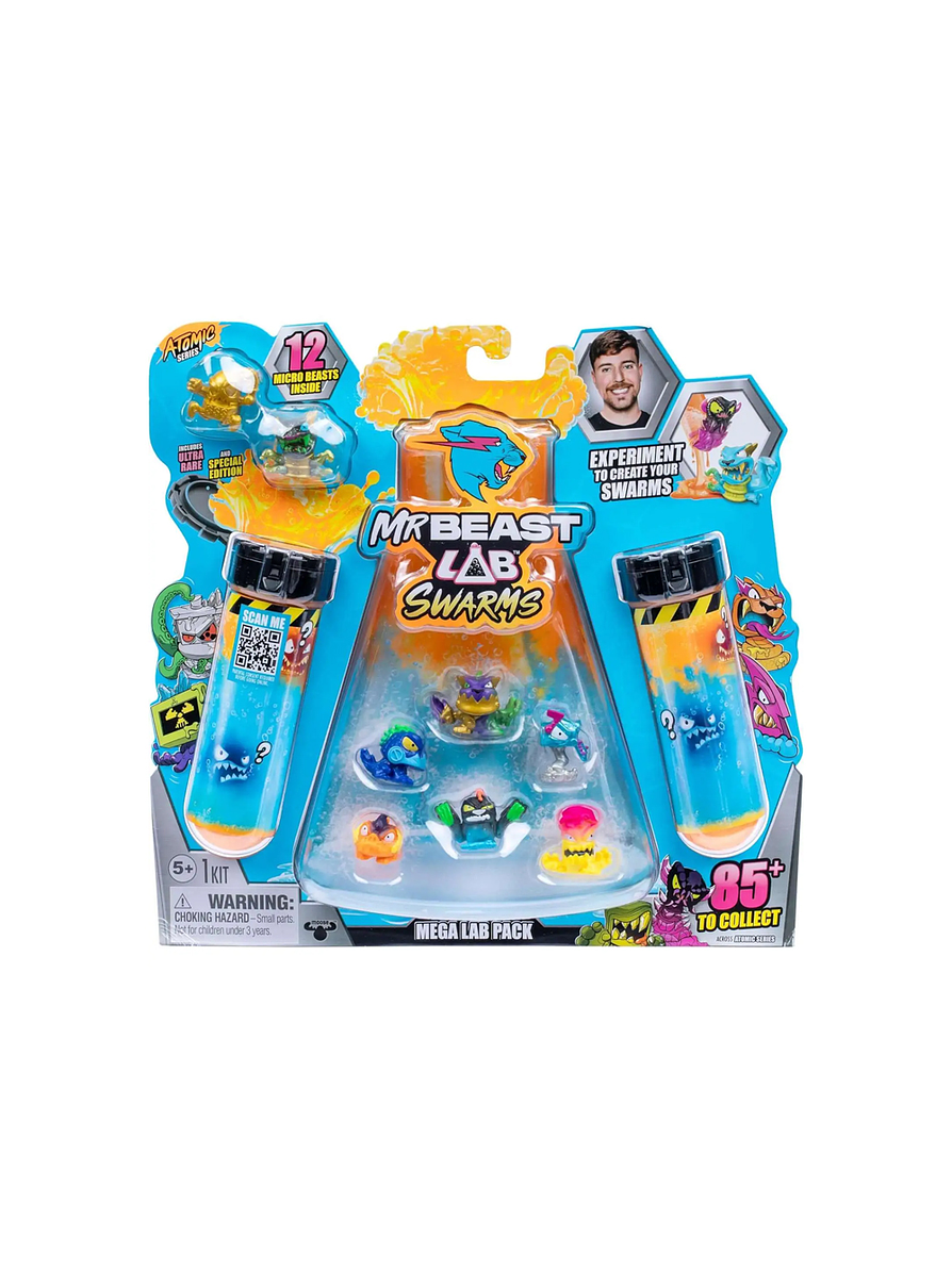 Mr Beast Lab Biomites Tubo de Ensayo x 12 Monstruos Surtido 1