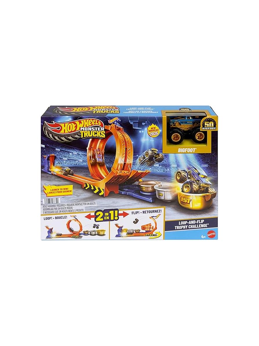 Hot Wheels Monster Trucks Lanza Para Ganar 1