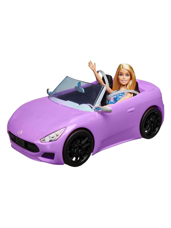 Barbie Coche Convertible Purpura 2
