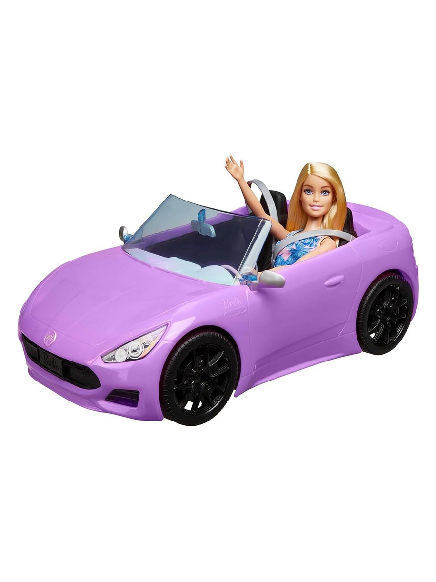 Barbie Coche Convertible Purpura 2