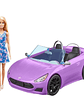 Barbie Coche Convertible Purpura - Miniatura 1