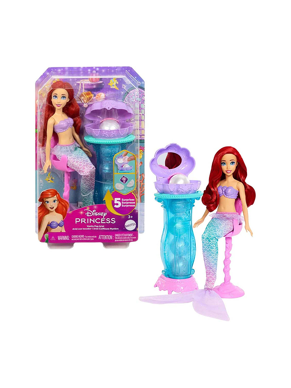 Disney Princesas Ariel Con Perlas En El Tocador 1