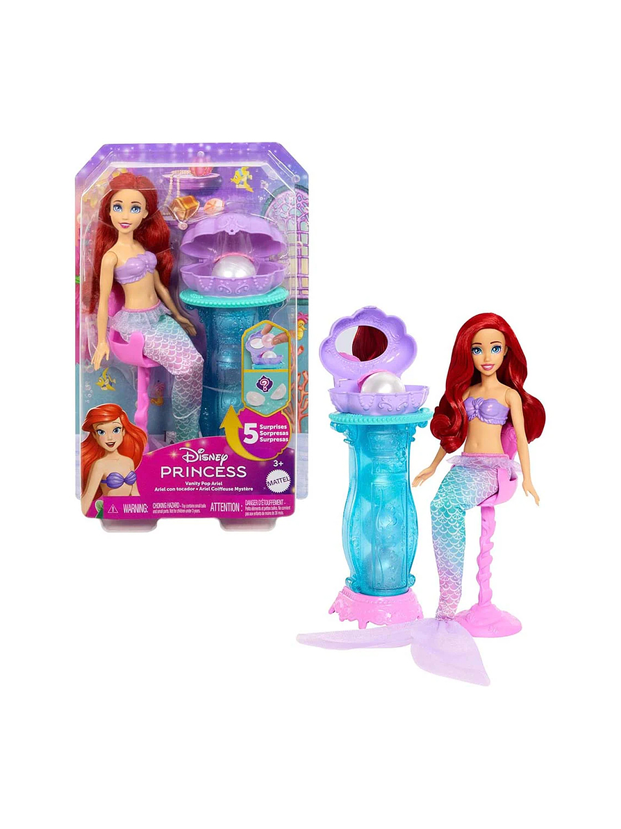 Disney Princesas Ariel Con Perlas En El Tocador 1
