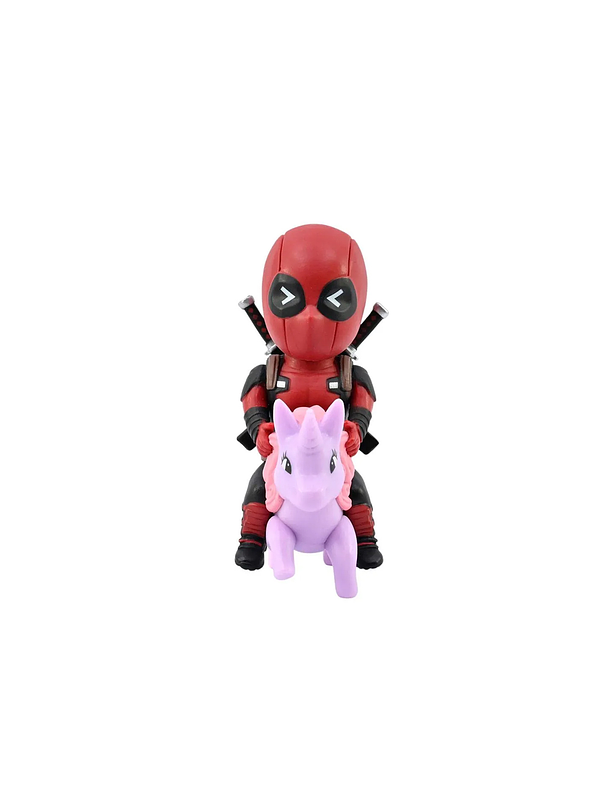Figura Coleccionable Marvel Deadpool Con Unicornio 1