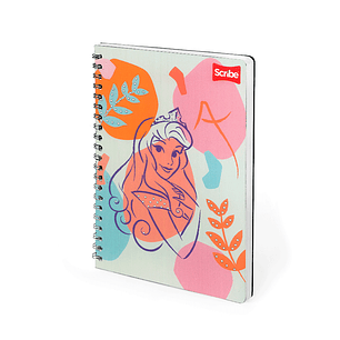 Cuaderno Catedrático Pasta Dura Princesas 80 Hojas